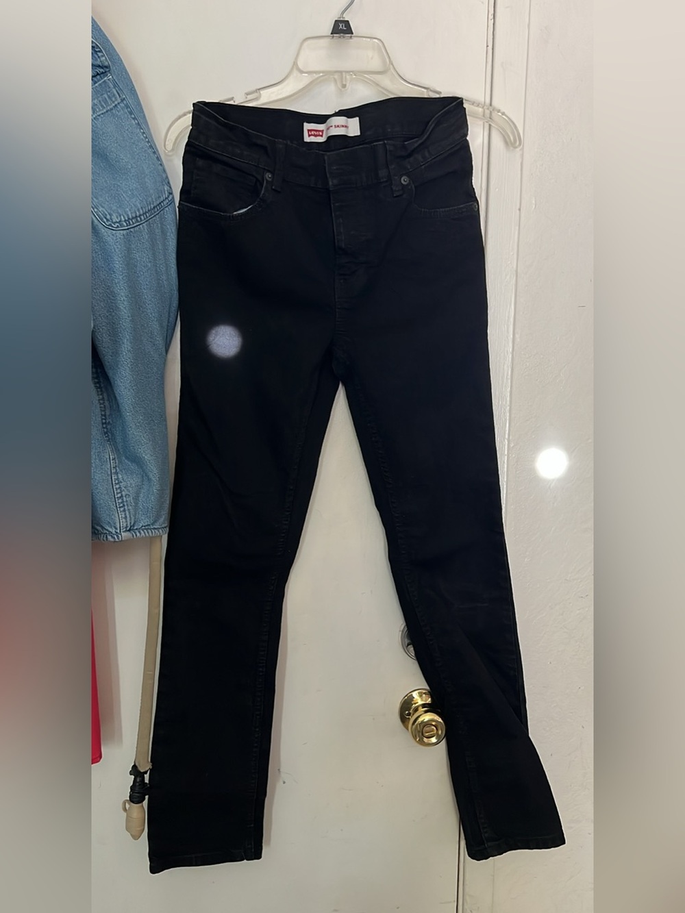 Levi's Washed Black Skinny Jeans